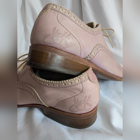Fluevog Gateway Brandenburg pink brogue real leather size 5 - Picture 10 of 10